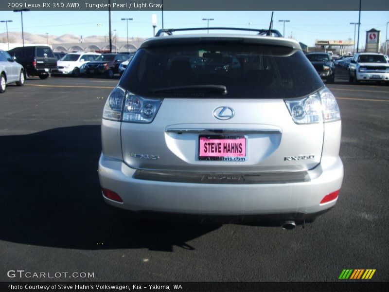 Tungsten Pearl / Light Gray 2009 Lexus RX 350 AWD