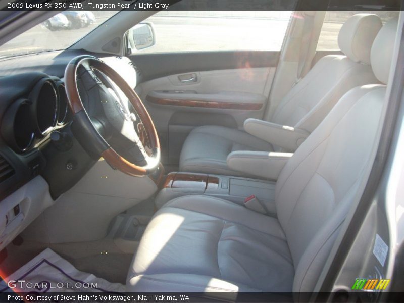 Tungsten Pearl / Light Gray 2009 Lexus RX 350 AWD