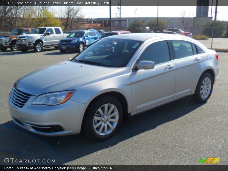Bright Silver Metallic / Black 2012 Chrysler 200 Touring Sedan