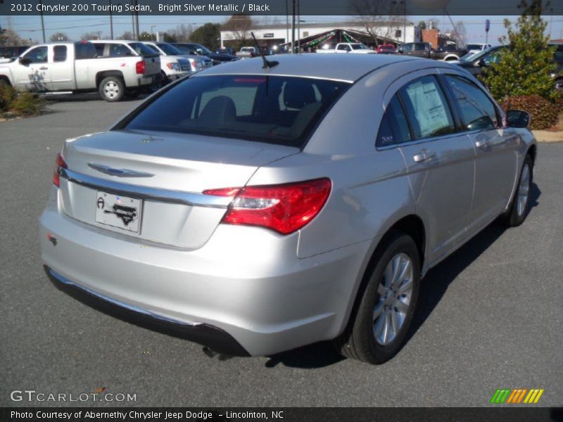 Bright Silver Metallic / Black 2012 Chrysler 200 Touring Sedan