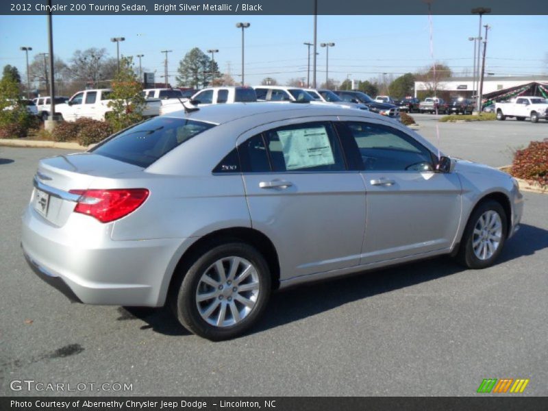 Bright Silver Metallic / Black 2012 Chrysler 200 Touring Sedan