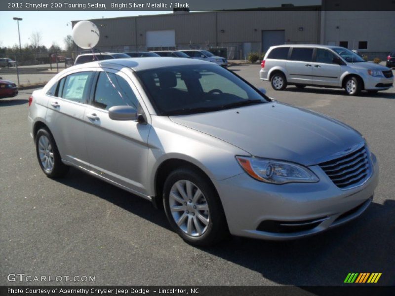 Bright Silver Metallic / Black 2012 Chrysler 200 Touring Sedan