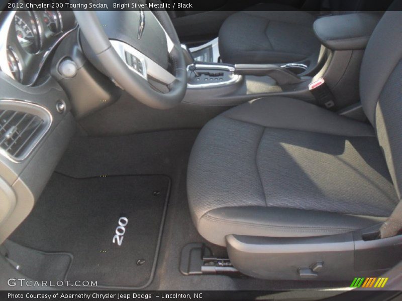 Bright Silver Metallic / Black 2012 Chrysler 200 Touring Sedan