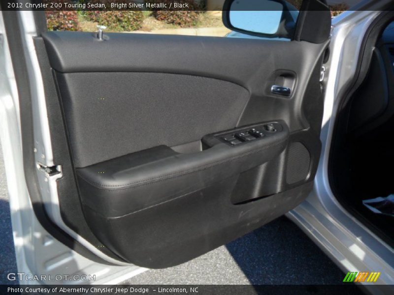 Bright Silver Metallic / Black 2012 Chrysler 200 Touring Sedan