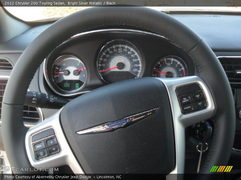 Bright Silver Metallic / Black 2012 Chrysler 200 Touring Sedan