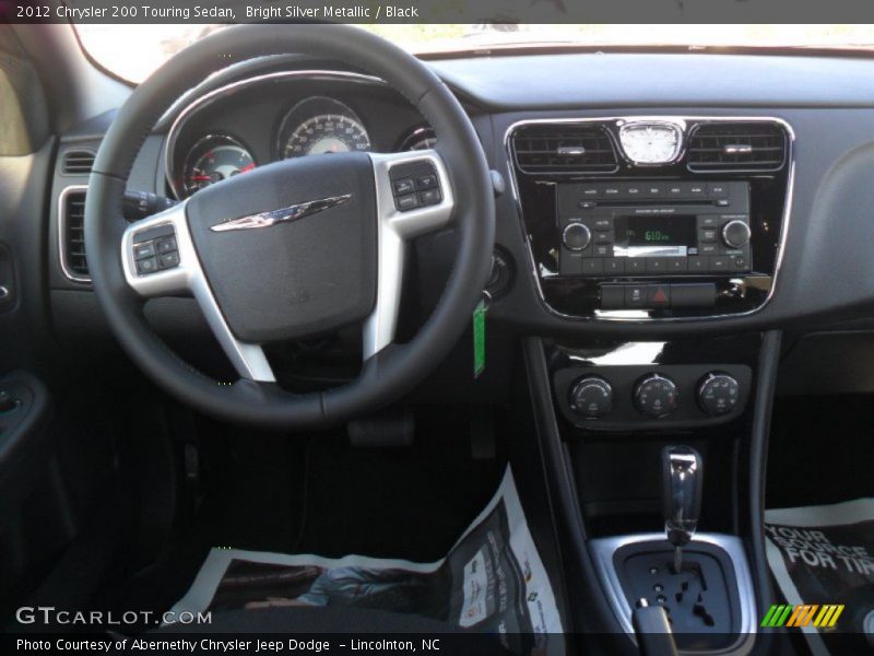 Bright Silver Metallic / Black 2012 Chrysler 200 Touring Sedan