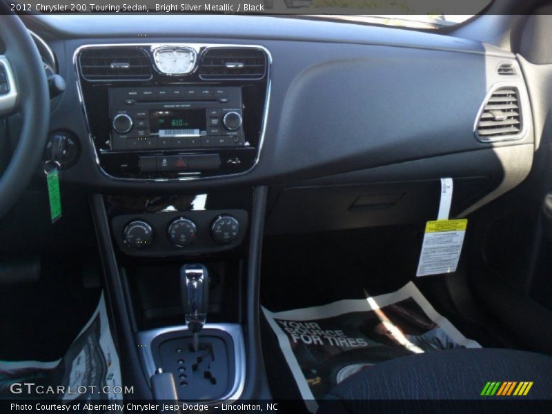 Bright Silver Metallic / Black 2012 Chrysler 200 Touring Sedan