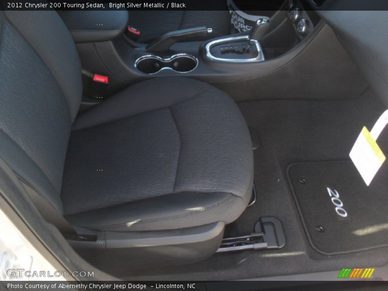 Bright Silver Metallic / Black 2012 Chrysler 200 Touring Sedan