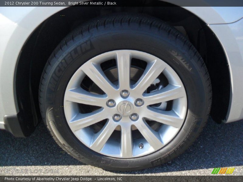 Bright Silver Metallic / Black 2012 Chrysler 200 Touring Sedan