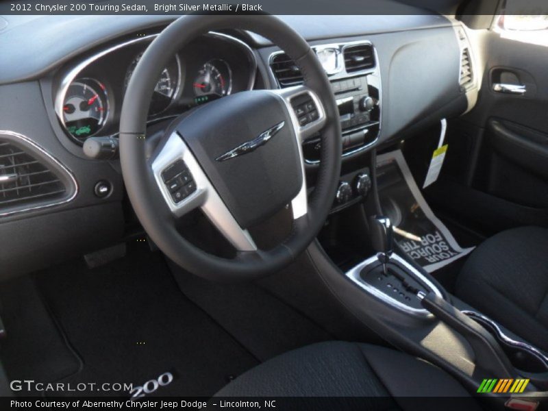 Bright Silver Metallic / Black 2012 Chrysler 200 Touring Sedan