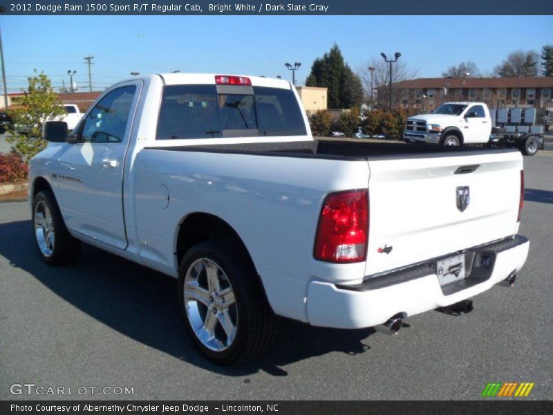 Bright White / Dark Slate Gray 2012 Dodge Ram 1500 Sport R/T Regular Cab