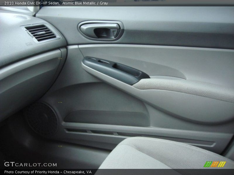 Atomic Blue Metallic / Gray 2010 Honda Civic DX-VP Sedan