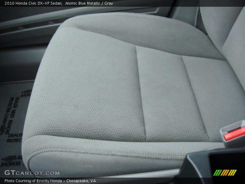 Atomic Blue Metallic / Gray 2010 Honda Civic DX-VP Sedan
