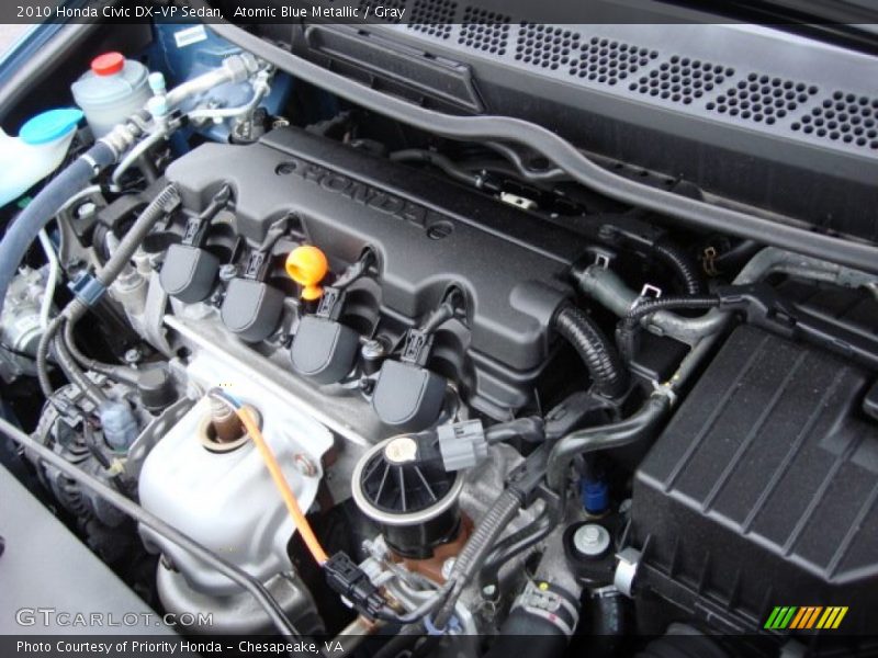 Atomic Blue Metallic / Gray 2010 Honda Civic DX-VP Sedan