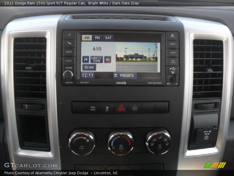 Bright White / Dark Slate Gray 2012 Dodge Ram 1500 Sport R/T Regular Cab