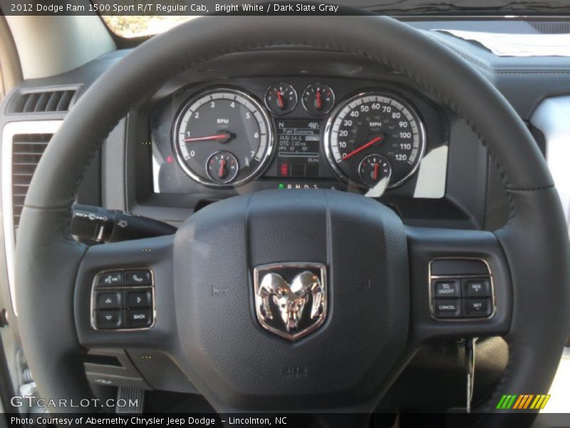 Bright White / Dark Slate Gray 2012 Dodge Ram 1500 Sport R/T Regular Cab