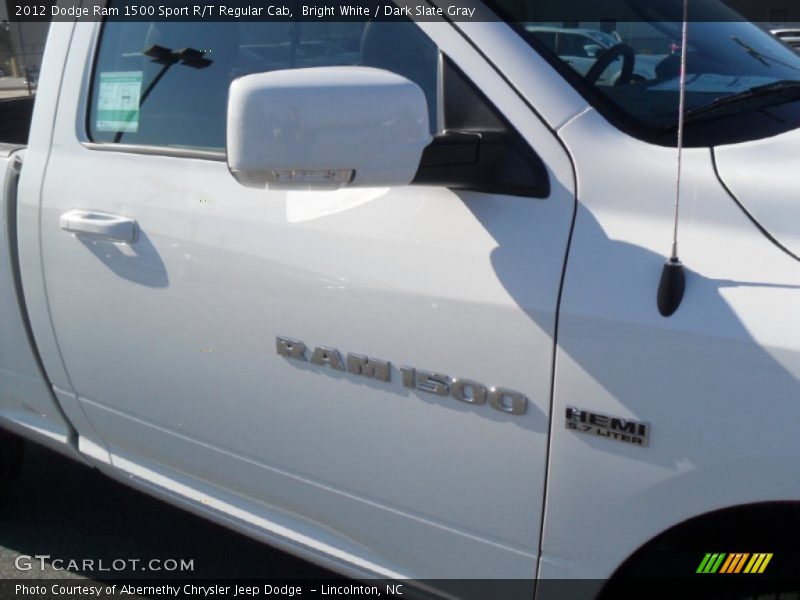 Bright White / Dark Slate Gray 2012 Dodge Ram 1500 Sport R/T Regular Cab