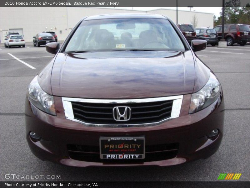 Basque Red Pearl / Ivory 2010 Honda Accord EX-L V6 Sedan