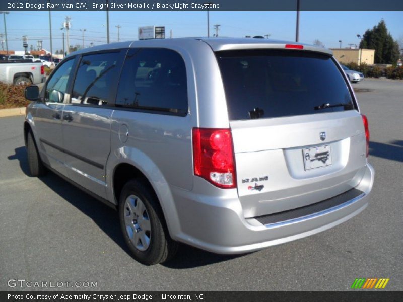 Bright Silver Metallic / Black/Light Graystone 2012 Dodge Ram Van C/V
