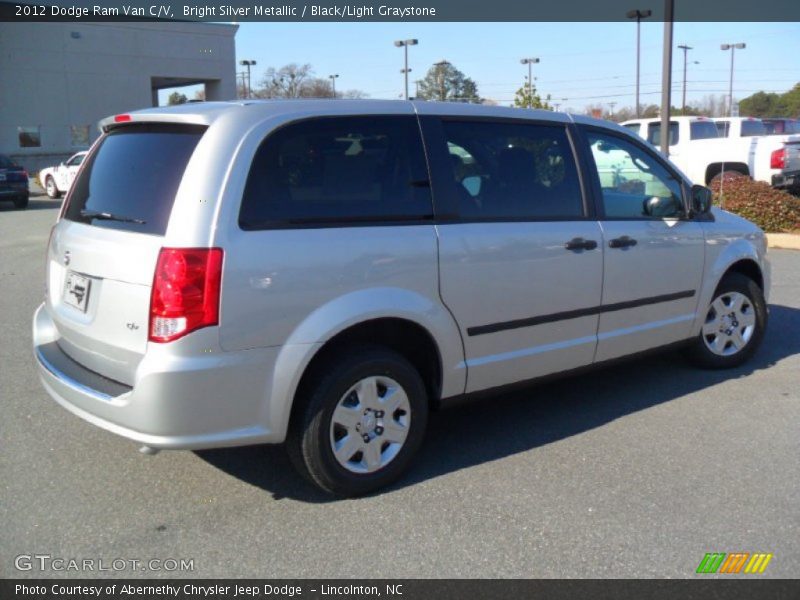 Bright Silver Metallic / Black/Light Graystone 2012 Dodge Ram Van C/V