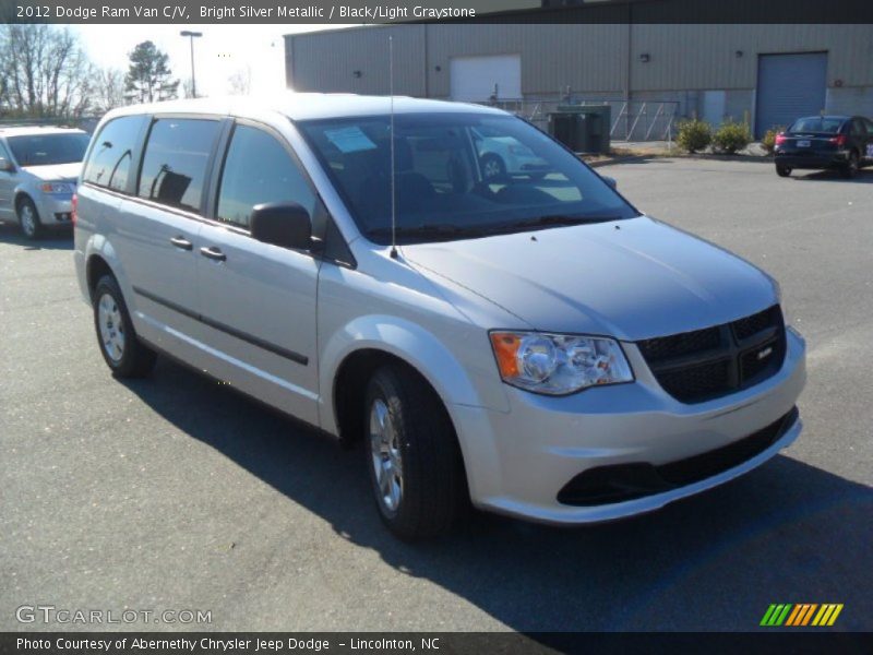 Bright Silver Metallic / Black/Light Graystone 2012 Dodge Ram Van C/V