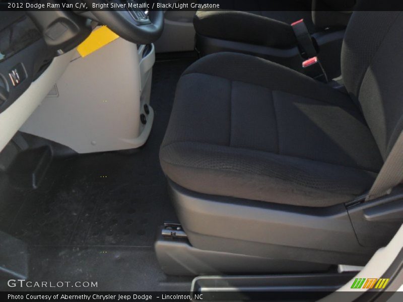 Bright Silver Metallic / Black/Light Graystone 2012 Dodge Ram Van C/V