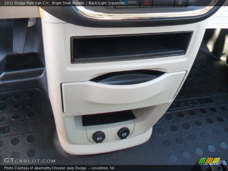 Bright Silver Metallic / Black/Light Graystone 2012 Dodge Ram Van C/V
