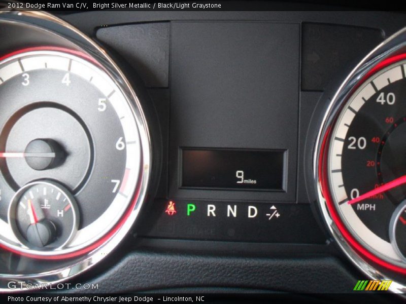 Bright Silver Metallic / Black/Light Graystone 2012 Dodge Ram Van C/V
