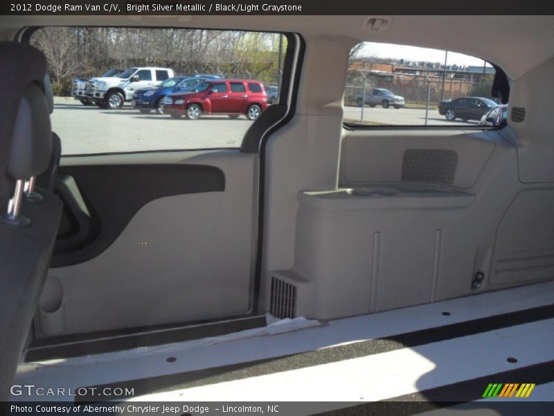 Bright Silver Metallic / Black/Light Graystone 2012 Dodge Ram Van C/V