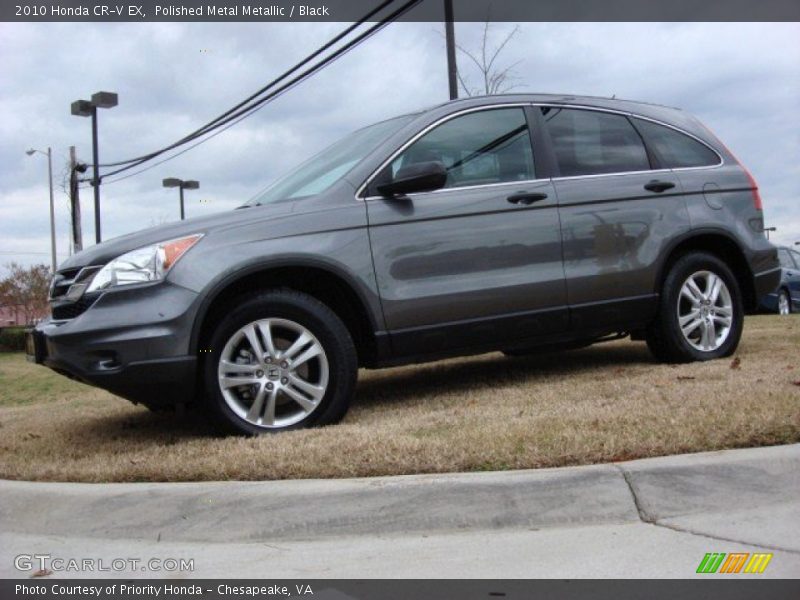 Polished Metal Metallic / Black 2010 Honda CR-V EX