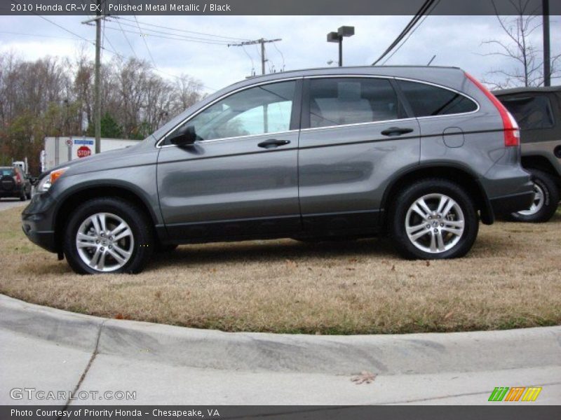 Polished Metal Metallic / Black 2010 Honda CR-V EX