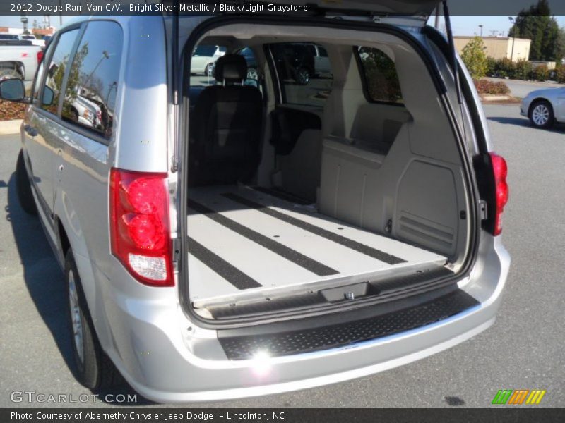 Bright Silver Metallic / Black/Light Graystone 2012 Dodge Ram Van C/V