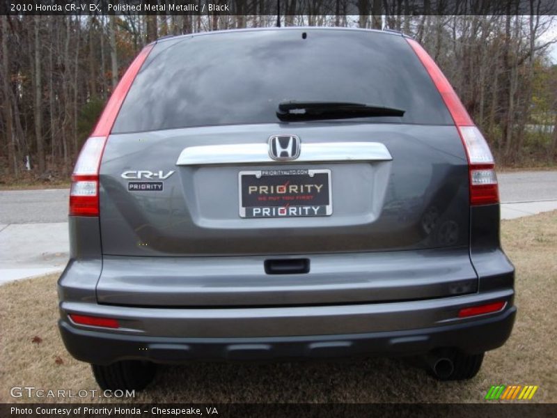 Polished Metal Metallic / Black 2010 Honda CR-V EX