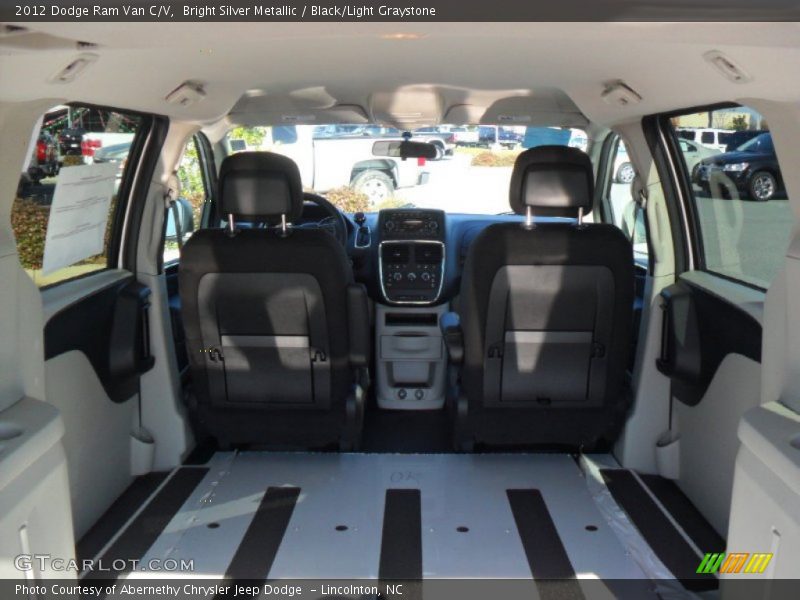 Bright Silver Metallic / Black/Light Graystone 2012 Dodge Ram Van C/V