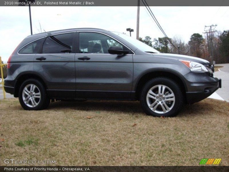 Polished Metal Metallic / Black 2010 Honda CR-V EX