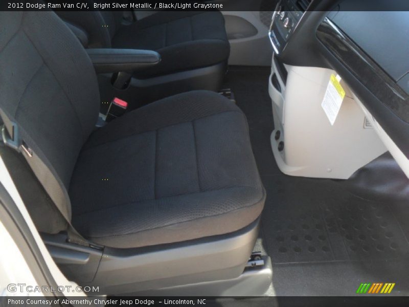 Bright Silver Metallic / Black/Light Graystone 2012 Dodge Ram Van C/V