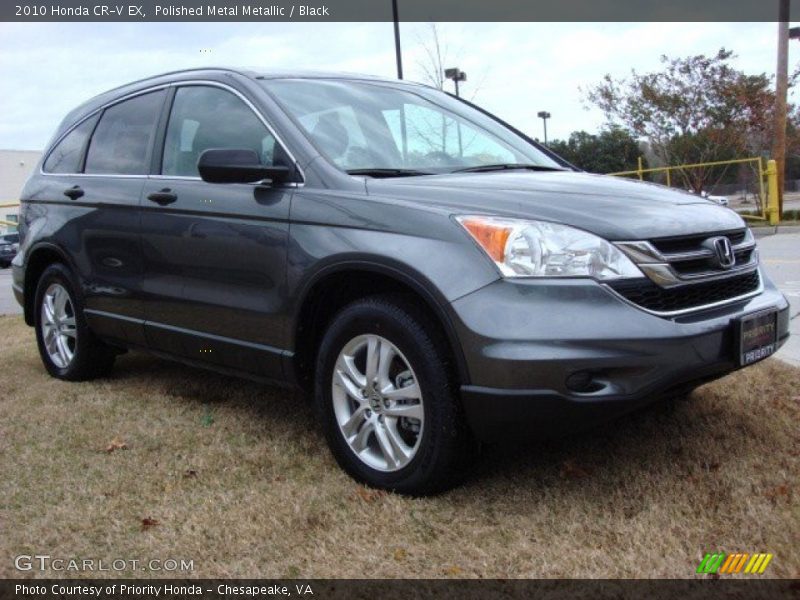 Polished Metal Metallic / Black 2010 Honda CR-V EX