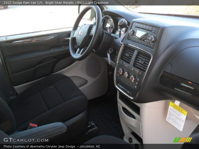 Bright Silver Metallic / Black/Light Graystone 2012 Dodge Ram Van C/V