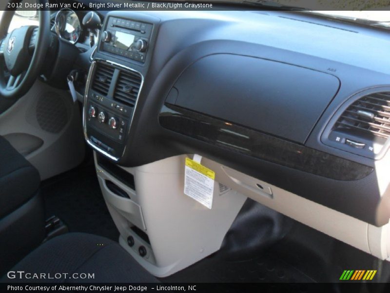 Bright Silver Metallic / Black/Light Graystone 2012 Dodge Ram Van C/V