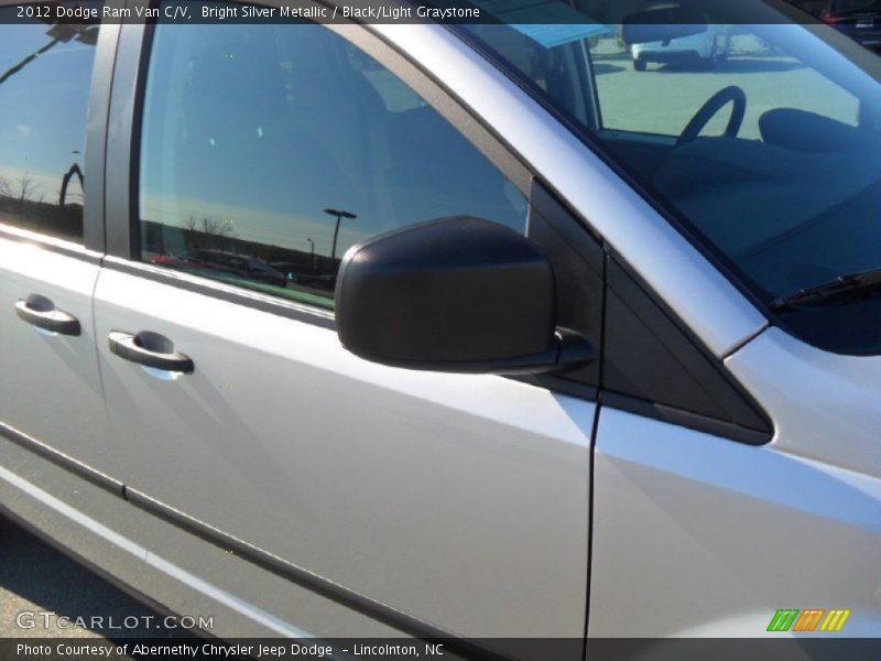 Bright Silver Metallic / Black/Light Graystone 2012 Dodge Ram Van C/V
