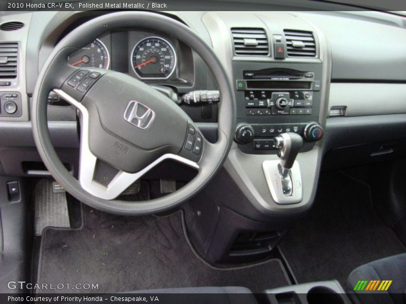 Polished Metal Metallic / Black 2010 Honda CR-V EX