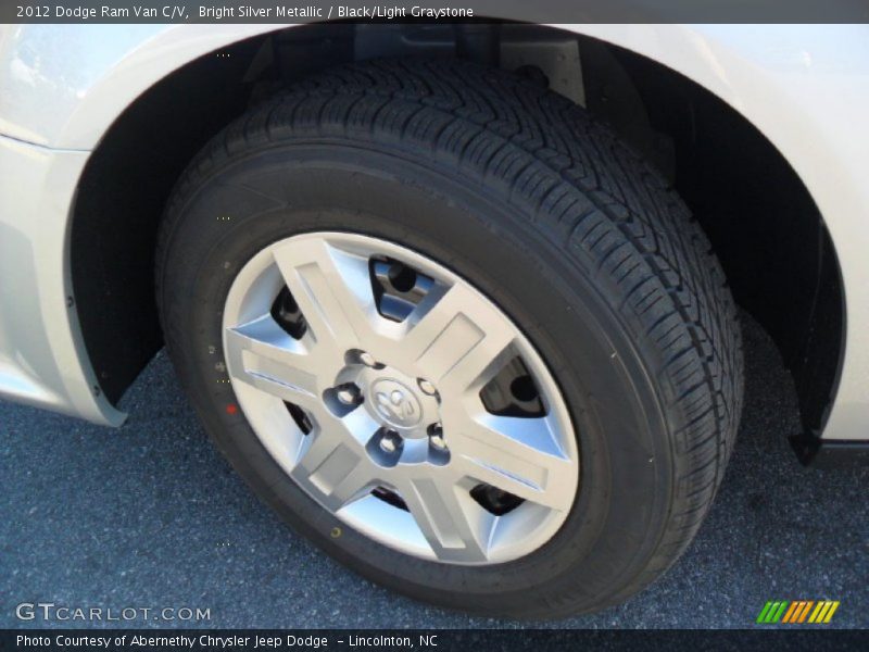 Bright Silver Metallic / Black/Light Graystone 2012 Dodge Ram Van C/V