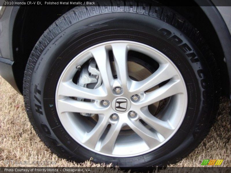 Polished Metal Metallic / Black 2010 Honda CR-V EX