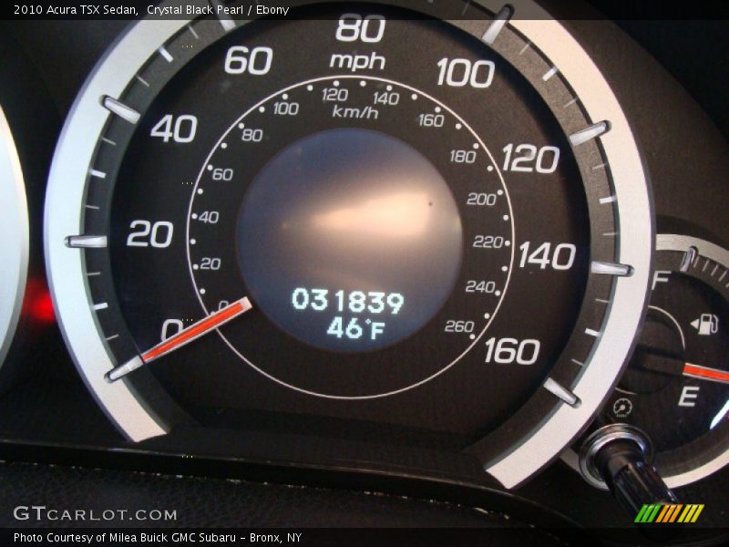 Crystal Black Pearl / Ebony 2010 Acura TSX Sedan