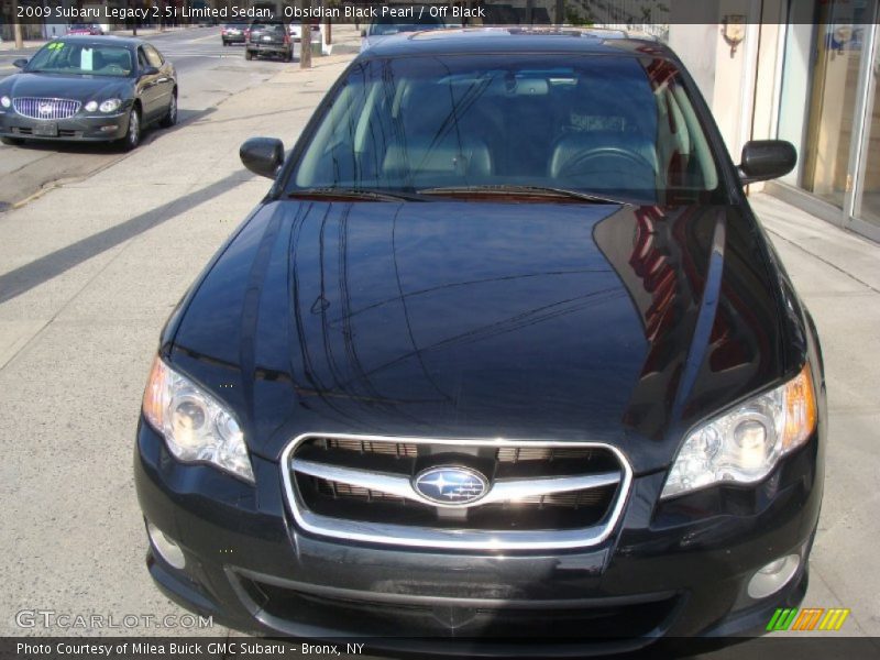 Obsidian Black Pearl / Off Black 2009 Subaru Legacy 2.5i Limited Sedan