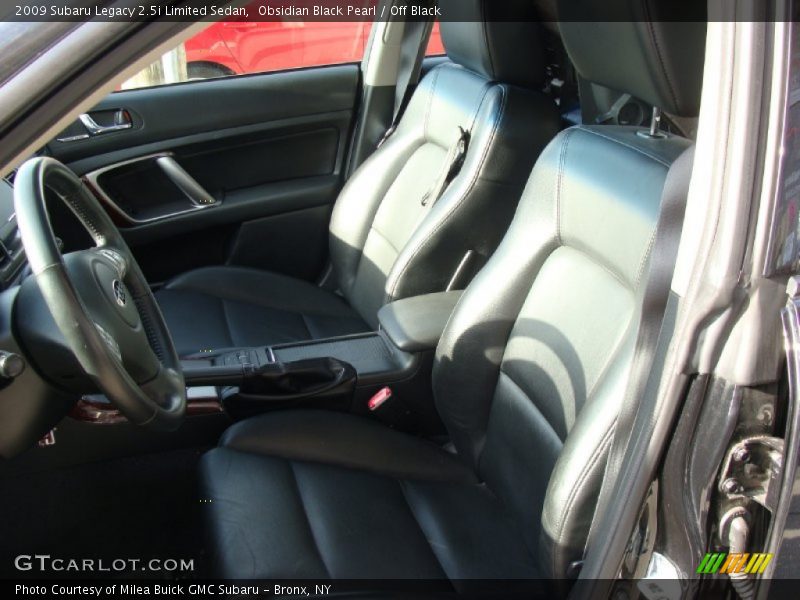 Obsidian Black Pearl / Off Black 2009 Subaru Legacy 2.5i Limited Sedan