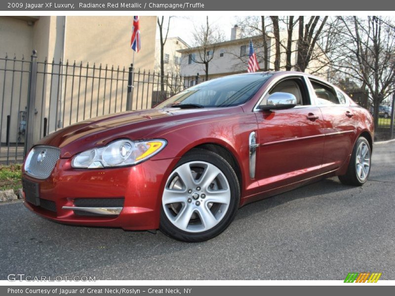 Radiance Red Metallic / Champagne/Truffle 2009 Jaguar XF Luxury
