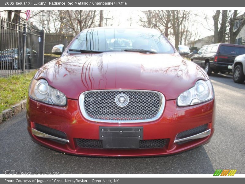 Radiance Red Metallic / Champagne/Truffle 2009 Jaguar XF Luxury