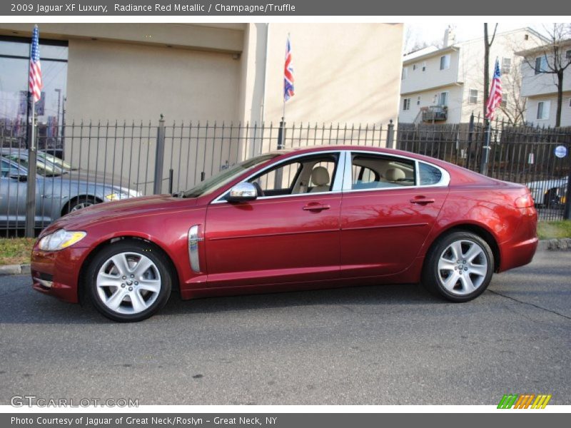 Radiance Red Metallic / Champagne/Truffle 2009 Jaguar XF Luxury