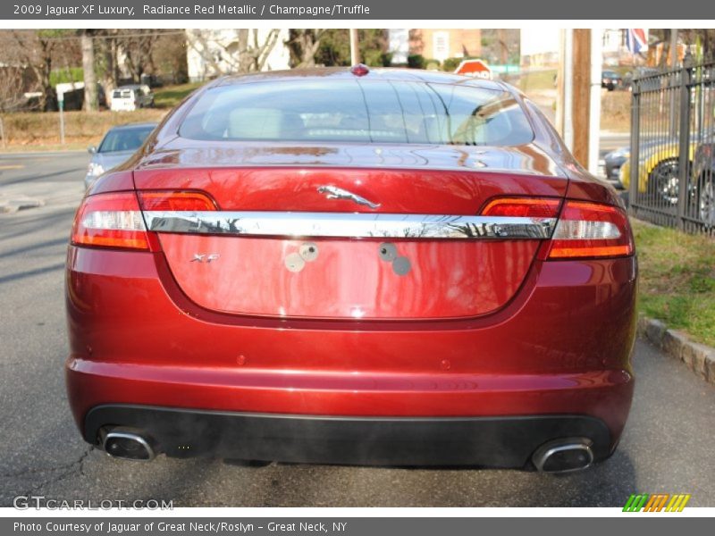 Radiance Red Metallic / Champagne/Truffle 2009 Jaguar XF Luxury